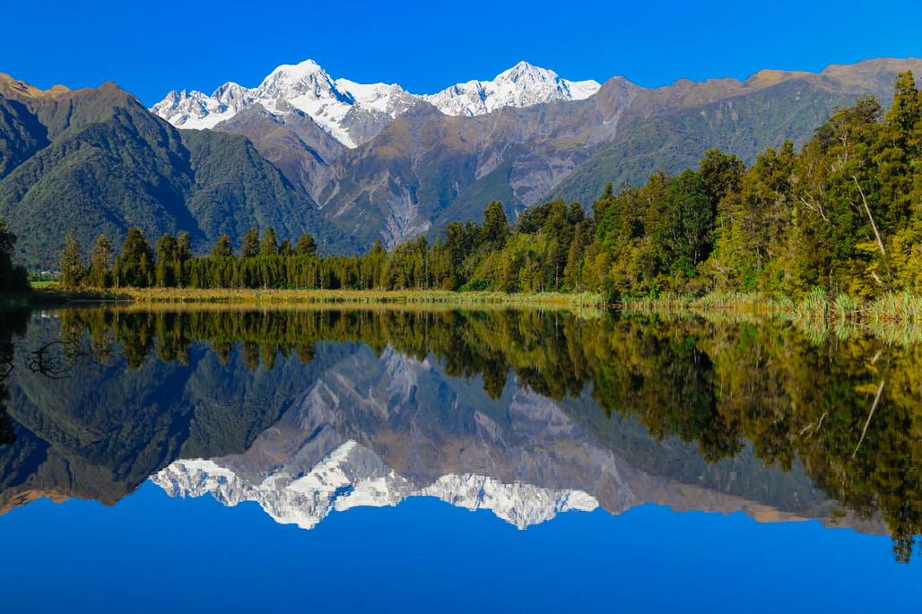 Lake Mathison New Zealand Landscape Photography Stunning Morning On The Lake New-Zealand. Lake.